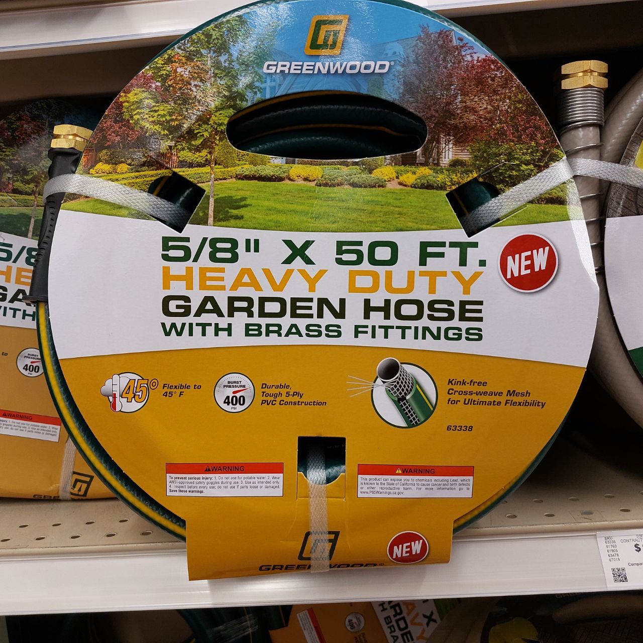 5/8 In. X 50 Ft. Heavy Duty Garden Hose All Purpose Without Kinking