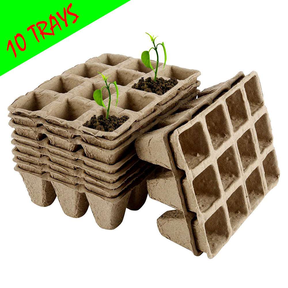 100 Pack Peat Pots for Seedlings Starter Nursery Pots Organic Biodegradable  Paper Pots Herb Kit Eco-Friendly