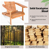 Adirondack Chair Seat Wood Outdoor Patio Lawn Deck Garden Foldable