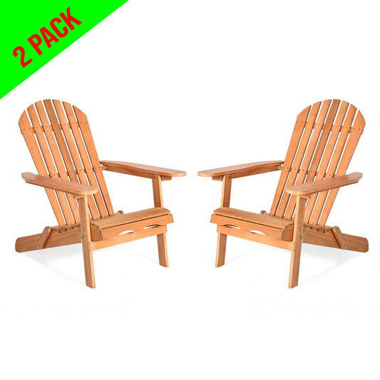 Adirondack Chair Seat Wood Outdoor Patio Lawn Deck Garden Foldable