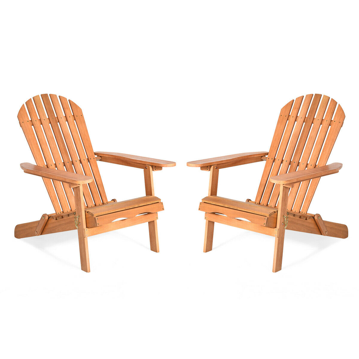 Adirondack Chair Seat Wood Outdoor Patio Lawn Deck Garden Foldable