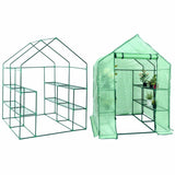 Portable Outdoor Walk-in 8 Shelves Greenhouse - Greenhouse