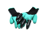 Digging Garden Glove Unisex with 4 Sturdy Fingertips Claws 2 PACK