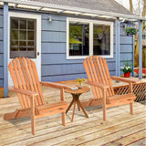 Adirondack Chair Seat Wood Outdoor Patio Lawn Deck Garden 2 PACK Foldable
