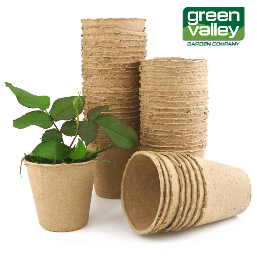 Biodegradable Paper Pulp Pot Plant Nursery Seed Starter Green Valley Garden