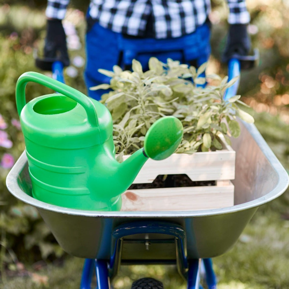 Green Valley Garden Plastic Watering Can Lightweight Garden Indoor Outdoor 2.6 gal Long Spout 10L