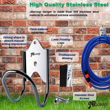 Stainless Steel Hose Holder Small Wall Mount Water Hose Butler Ideal for Water Hose Ropes Heavy-Duty Rust Proof