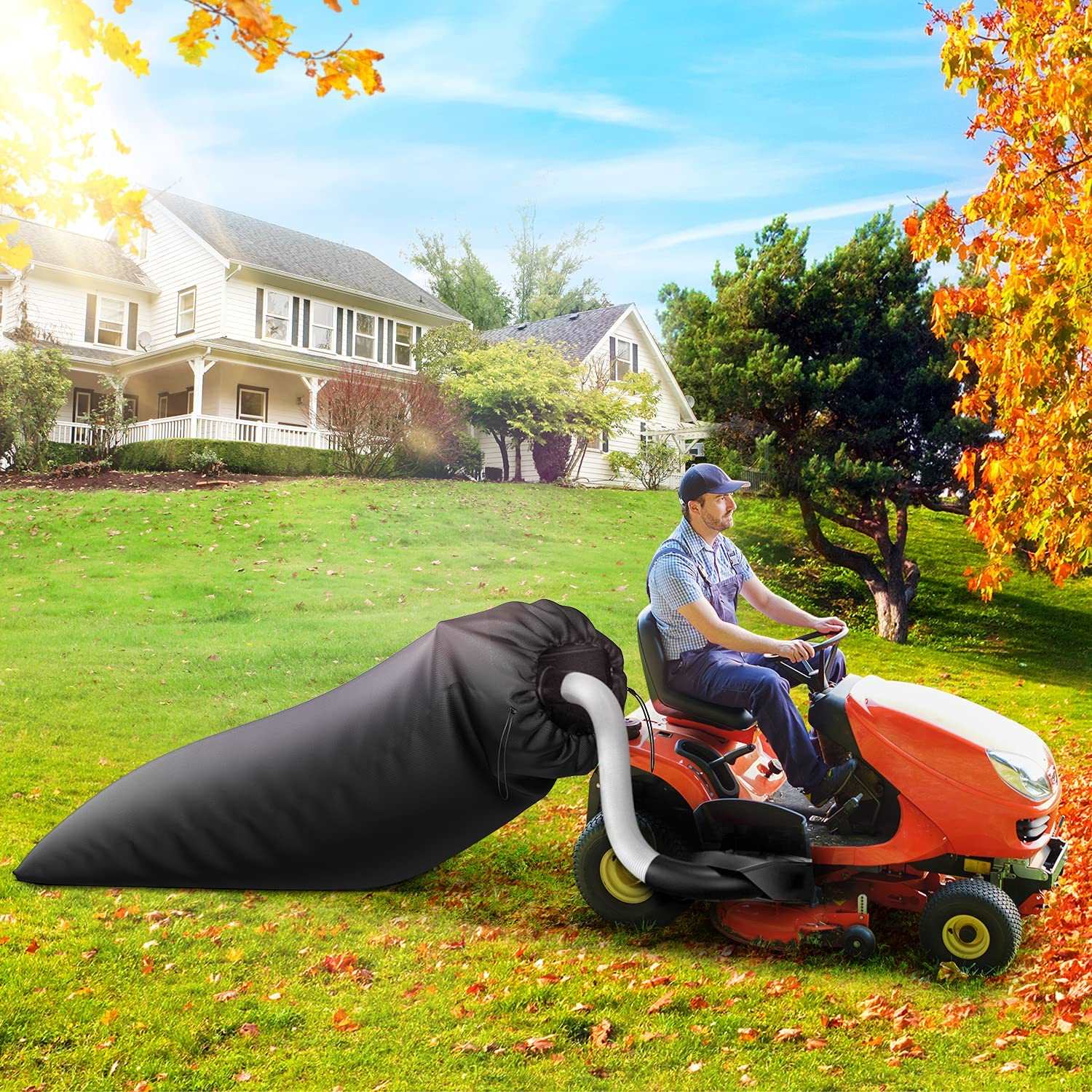 Lawn Trash Bags Tractor Leaf Bag Leaves Collecting Bags 54 Cubic Feet Leaf Bag