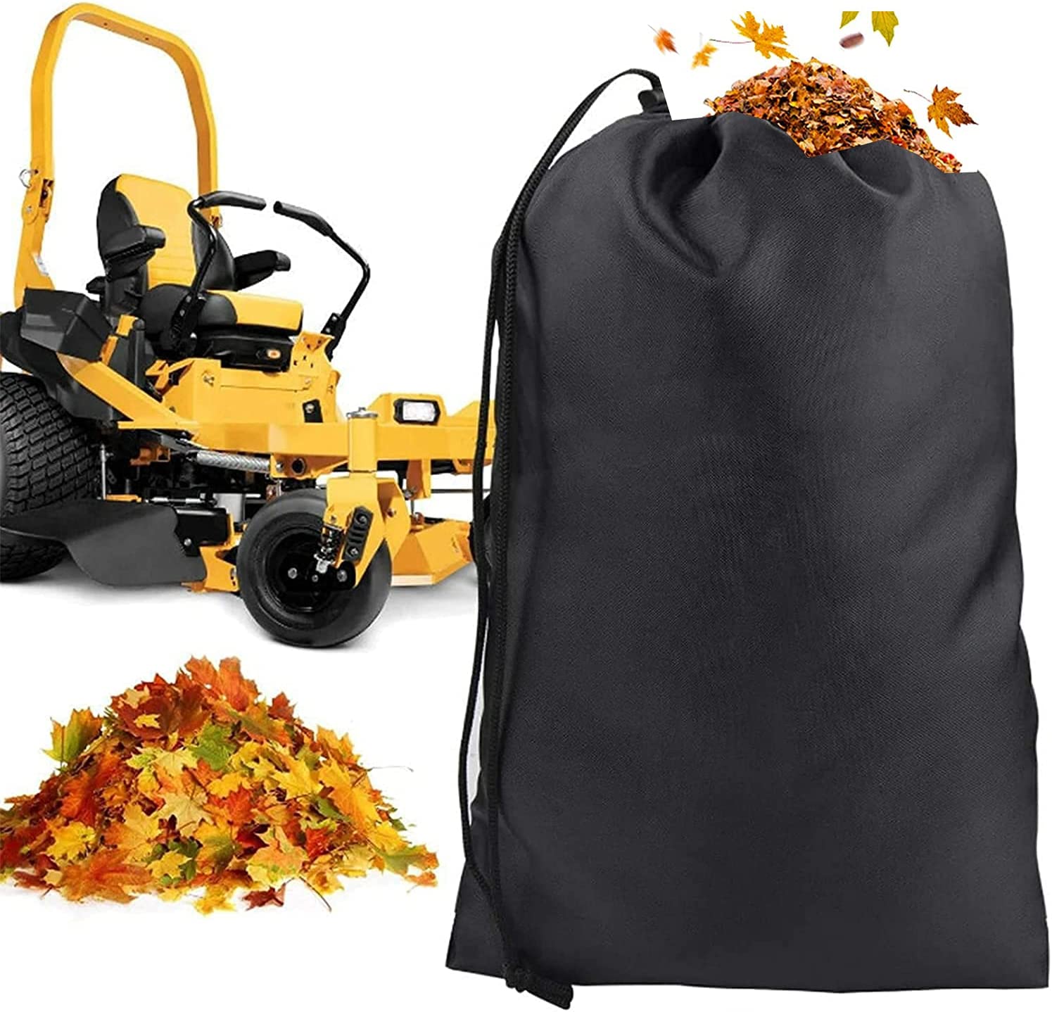 Sozize Lawn Tractor Leaf Bag Big Capacity Lawn Mower Leaf Bag