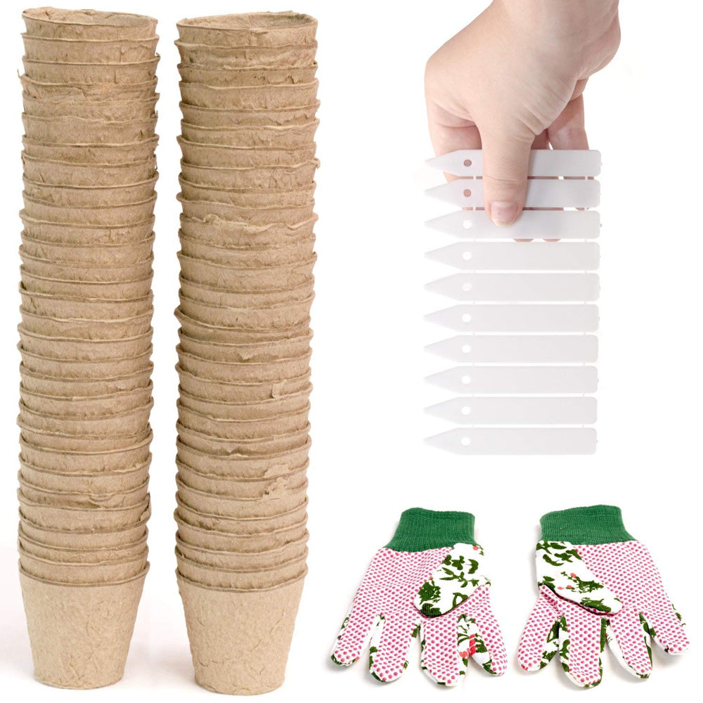 Biodegradable Paper Pulp Pot Plant Nursery Seed Starter Green Valley Garden