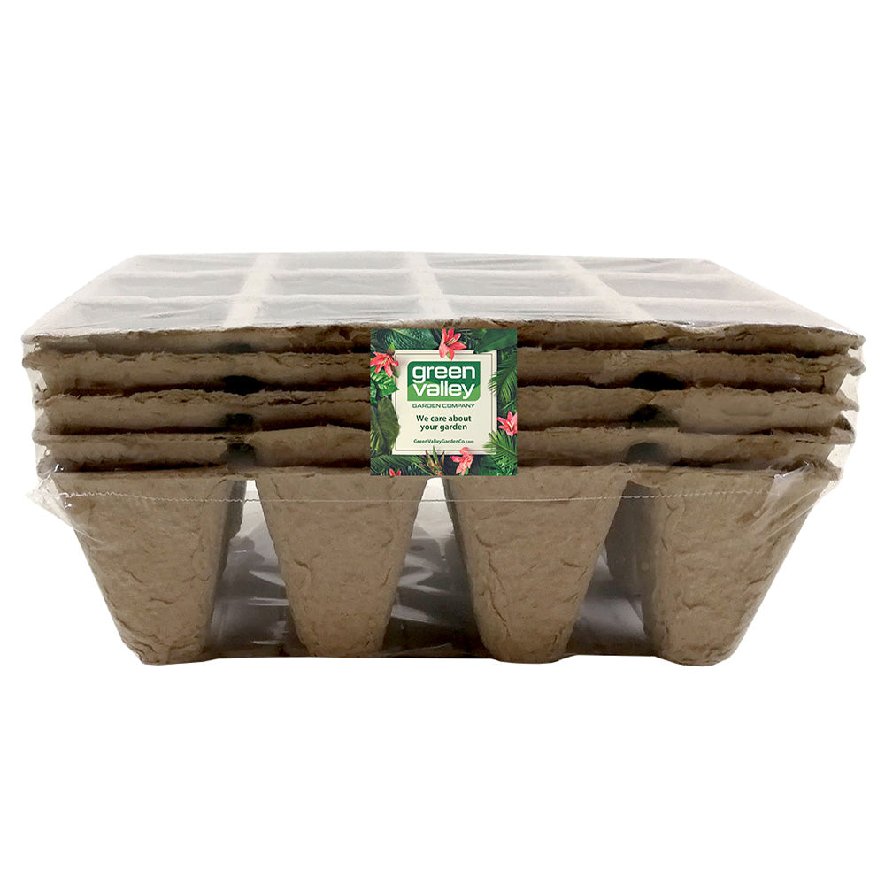 12 CELLS 60 pack Paper Pot 3 x 4 Seed Starter Tray Green Valley Garden
