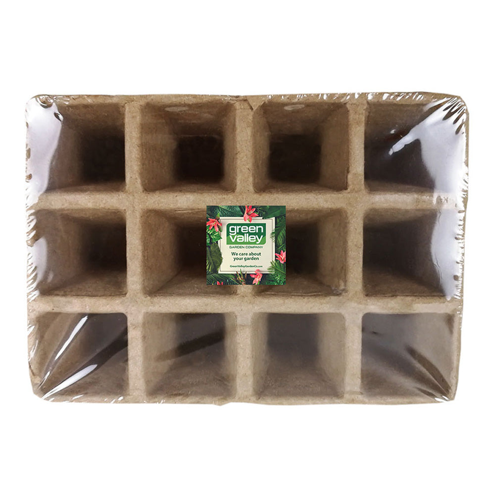 12 CELLS 60 pack Paper Pot 3 x 4 Seed Starter Tray Green Valley Garden