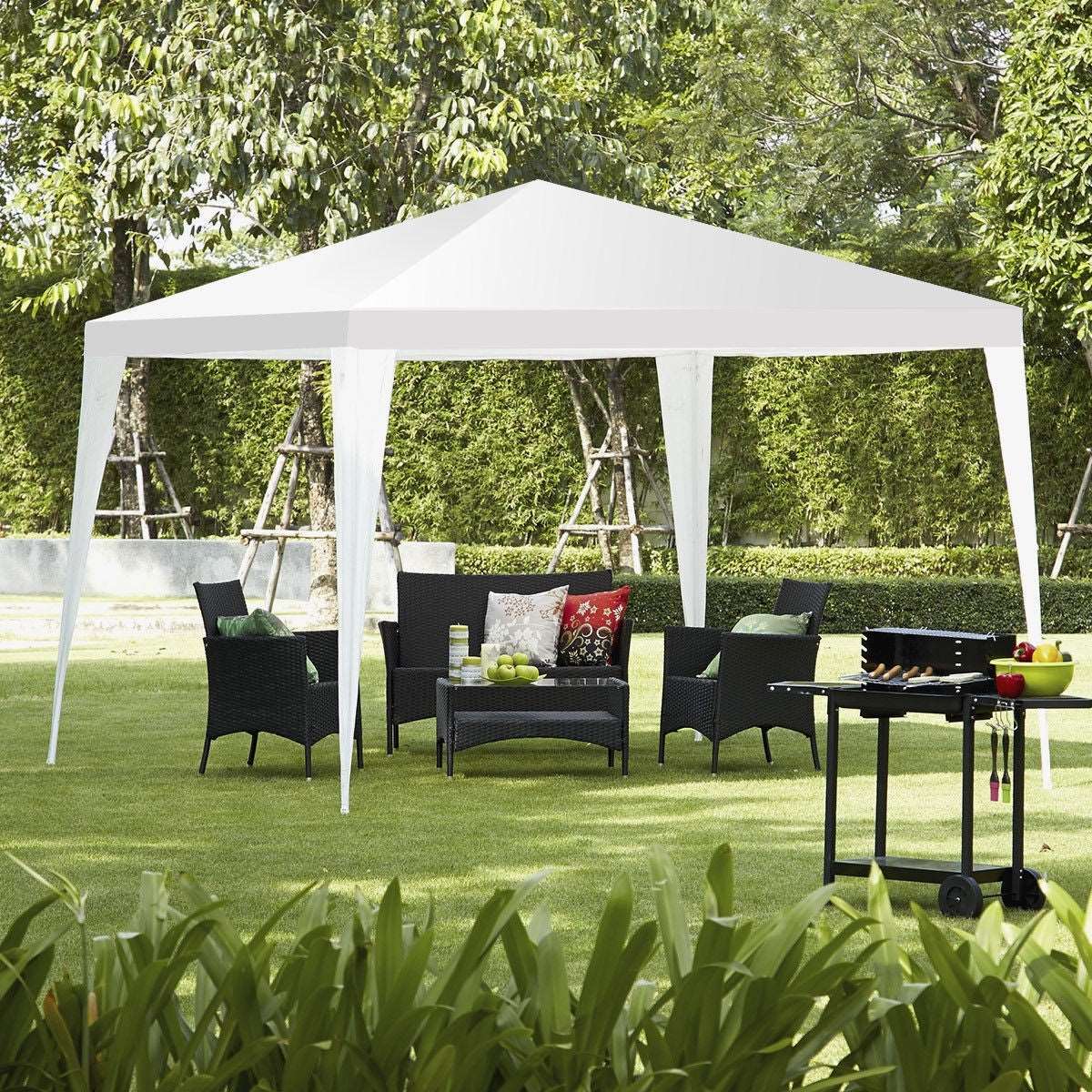 10 x 10 ft Outdoor Wedding Party Canopy Tent for Backyard